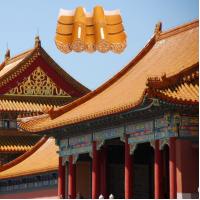 China Glossy Chinese Glazed Roof Tiles Gate Temple Asian Style Roof Tiles on sale