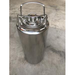 China Beer Storage Stainless Steel 3 Gallon Ball Lock Keg With Rubber Handle supplier