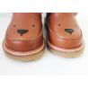 China Real Leather Kids Leather Boots Wear Resistant Rubber Outsole For 4 - 6years wholesale