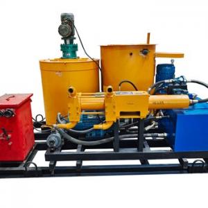 China Adjustable Mortar Grouting Pressure Pump Grout Plant Unit For Jet Drilling supplier