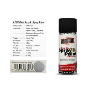 AEROPAK Low Smell Aerosol Spray Paint , Silver Color Car Spray Paint