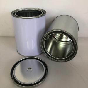 China SGS Round Metal 3.38 Oz Oil Paint Tin Cans With Handle supplier