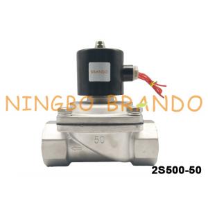 Direct Acting NC 2/2 Way Stainless Steel Solenoid Valve Water Treatment Valve 2S500-50