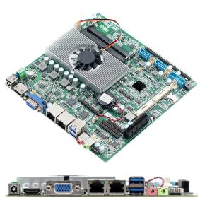 China Placa base 2 Gigabit LAN 6 COM Thin Itx para máquina expendedora Intel Kaby Lake 7th Gen I3 I5 I7 supplier