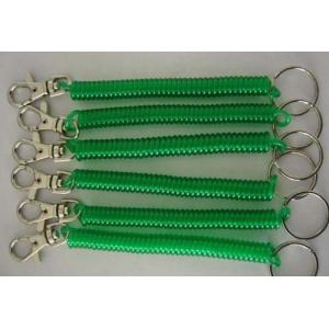 Transulcent Green Badge Accessory Stretchable Clip-on Key Coil Chains ID Key Coil Chains