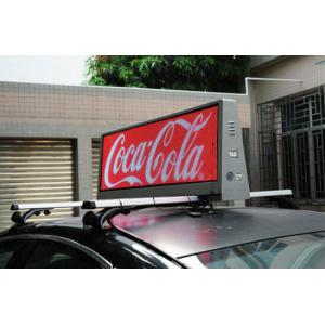 RGB video taxi top led display for logo/brand advertising with 3G/wifi control