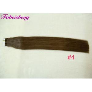 China Dyed And Ironed Tape In Human Hair Extensions Straight 40 Pcs / Bundle supplier