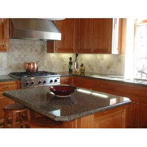 Countertops - Tropical Brown Granite Countertops For Kitchen Design