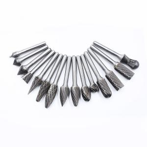 10pcs 6.35mm 1/4 Inch Double Cut Rotary Files Burr Tool Set for Woodworking Wholesaler
