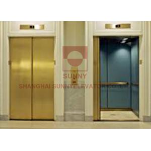 China Hotel Apartment AC Drive Etched Passenger Elevator Hairline Stainless Steel supplier
