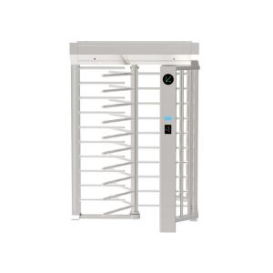 Semi Auto Full Height Turnstile Single Lane Access Control Reader Building Outer Entrance