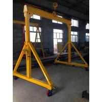 China Adjustable Height Portable Gantry Crane , Foldable Gantry Crane With 4 Wheels on sale