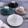 China Marble Fission White Porcelain Dinnerware Sets For Restaurant Home Hotel wholesale