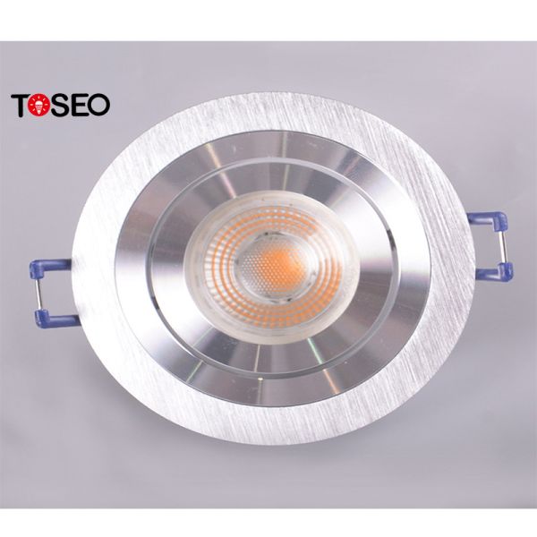 Projecteur réglable d'intérieur adapté aux besoins du client du rond LED de Downlight de plafond en aluminium