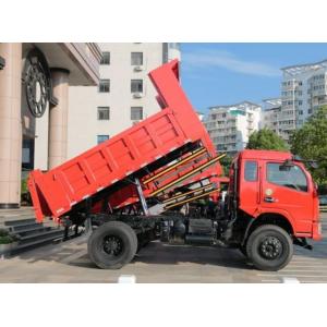 China Light Duty 10 Wheels Coal Dump Truck / 4x4 Mini Dump Truck 140 Horsepower wholesale