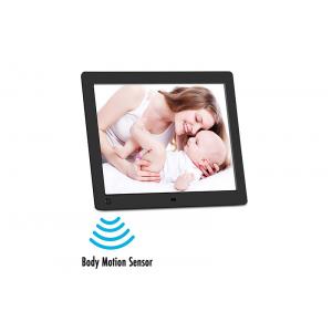 China Human Sensor Wireless Digital Picture Frame 9.7'' Hd Lcd Screen Remote / Buttons Control supplier