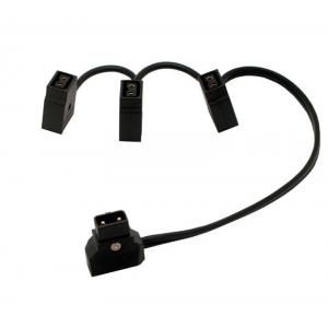 0.5M New D-Tap Male to 3 Female extension cable for BMCC Anton V mount battery