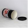 Fashional Black Cylindrical Paper Can Packaging for Underwear and T-shirt