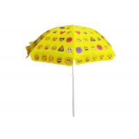 China Compact Big Promotional Yellow Beach Umbrella , Personalized Beach Umbrella on sale