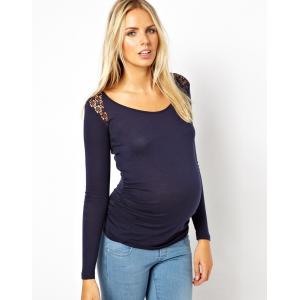 China maternity tshirt with hollow sleeves ,long sleeve t shirt for pregnancy supplier