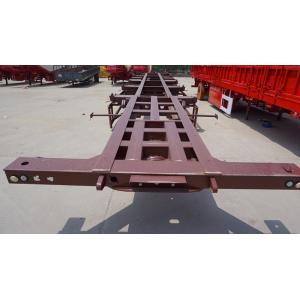 Titan 40 ft semi trailer skeleton with leaf spring ,  3 axles Container Trailer Chassis , extendable container trailer