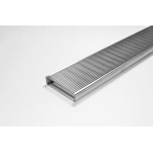China 304 Stainless Steel Wedge Wire Screen Plate Panel Customized For Heel Guard Grating supplier