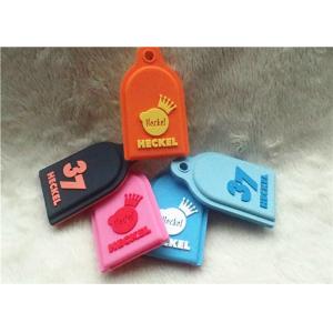 China SGS Personalized Promotional Gifts / Multi - Colored Embossed Or Debossed Silicon PVC Keychain wholesale