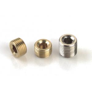 China Metal Air Compressor Parts 3PC. 1/4” Npt Plug Fittings / Pneumatic Fittings supplier
