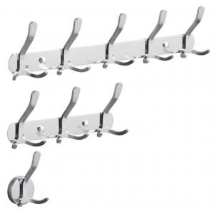 Chrome Plating Silver Stainless Steel Bathroom Towel Hooks Waterproof Multipurpose