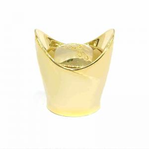 China 顧客用美しい金色の金属Zamakは香水瓶の帽子を supplier