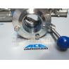 Stainless Steel Manual Welded Three-Piece Butterfly Valve (ACE-DF-10)