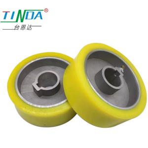 China Máquinas de embalagem de perfis Rolha de alimentação de borracha Roda de borracha de silicone personalizada supplier