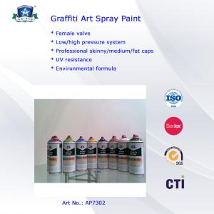 China Aerosol Graffiti Art Lacquer Spray Paint 400ml RAL For Indoor Outdoor supplier