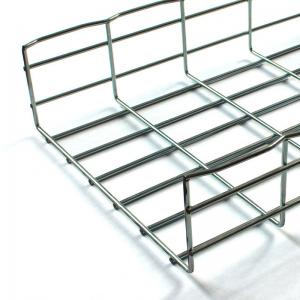 Industrial Stainless Steel Basket Tray , Customized Galvanized Wire Tray With Bend Radius