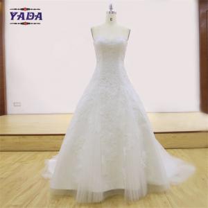 China New design ladies off-shoulder slim mermaid tail sweetheart dress white cheap wedding dresses supplier