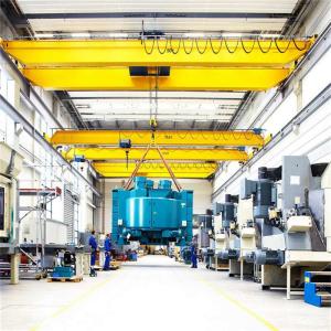 China QD Type Overhead Crane Machine 50t Double Girder Bridge Crane For Steel Work supplier