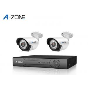 Waterproof 2 Channel Poe CCTV Camera Kit IP66  , Poe Nvr Surveillance System