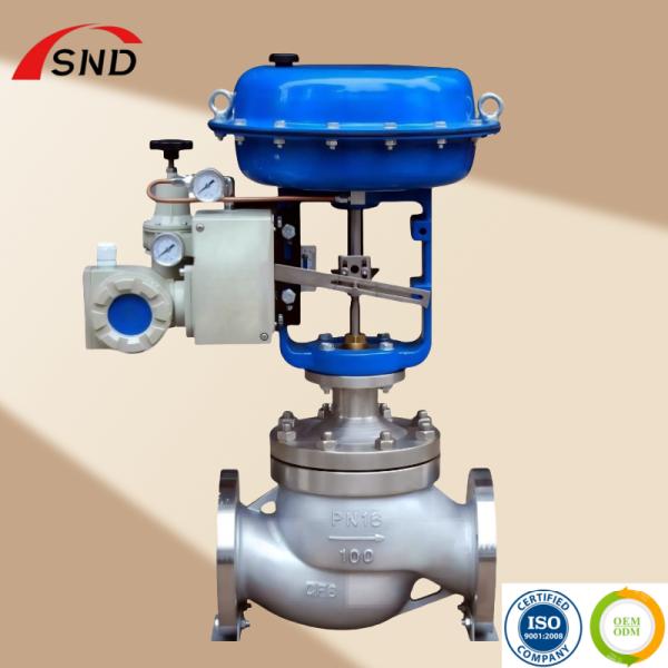 Diaphragm Pneumatic Globe Control Valve CF8 Globe Valves For Flow Control