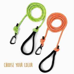 China Weather Resistant Reflective Rope Dog Leash Lightweight Climbers Carabiner Clip supplier