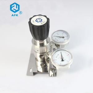 China Chemical Lab Stainless Steel Pressure Regulator Panel Mounting Gas Laser Application supplier