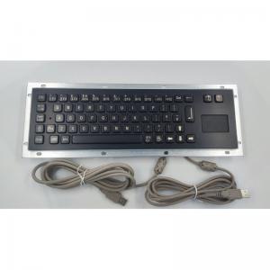 China Ip65 Stainless Steel Black Metal Keyboard With Touchpad Self Service Kiosk Input Device supplier