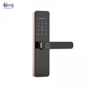 Tuya TTlock Electronic Key Code Door Lock Red Bronze Touch Code Door Lock