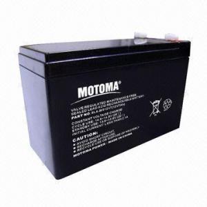 China 12V/7Ah SLA Power Supply Battery with 300 Cycle Times and Low Self-discharge Performance on sale 