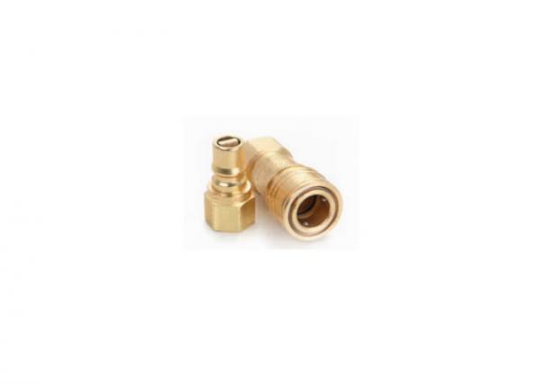 Gas Connection 0.75" Brass Quick Coupler , Universal Quick Connect Brass Fitting