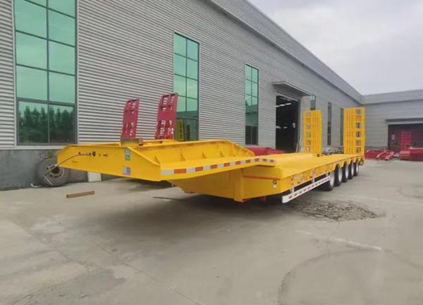 Jost E100 Landing Gear AND9408TDP Five-Axle Lowbed Trailer for Extreme Load Transport
