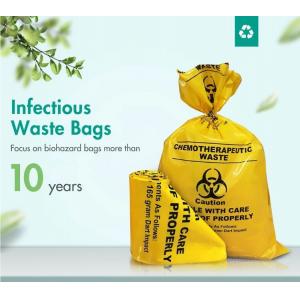 China Cytotoxic Waste Bags, Hazadous Waste Disposal Chemotherapy Waste Bags Zipper Enclosure With Pouch wholesale