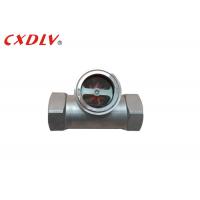 China Visual Flow Indication Thread High Temp Sight Glass With Spinners And Flap on sale