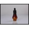 30ml Brown Dropper Bottles , Refillable Empty Glass Vials For Essential Oils