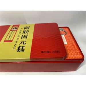 Rectangular Packaging Tin Box Printed Tin Boxes With Hinged / Lid Closure
