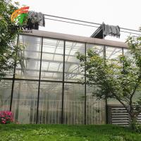 Solar Power Glass Greenhouse And Invernadero With Nft Hydroponic Growing System For Sale